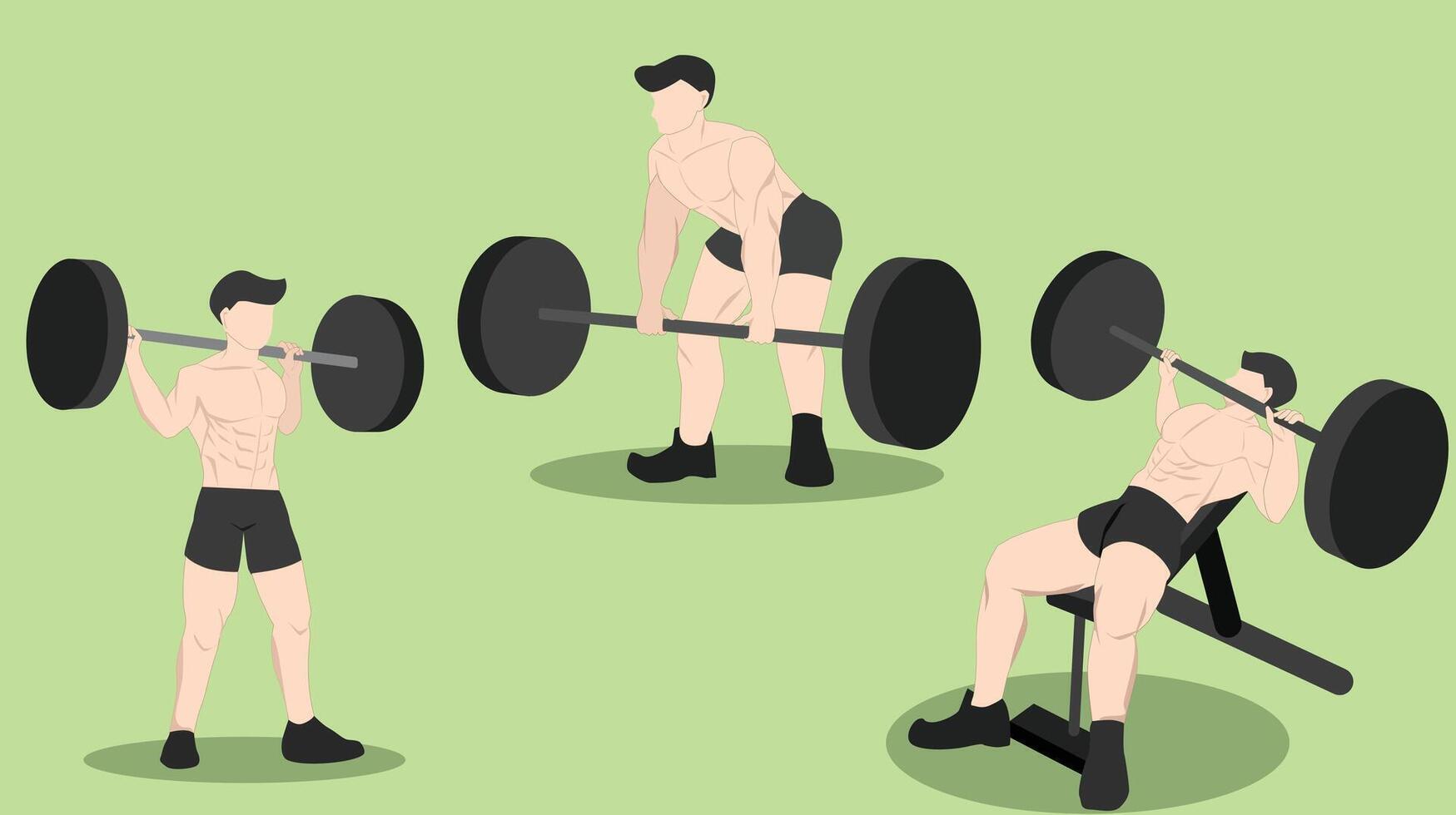 Squat-deadlift-and-bench-press